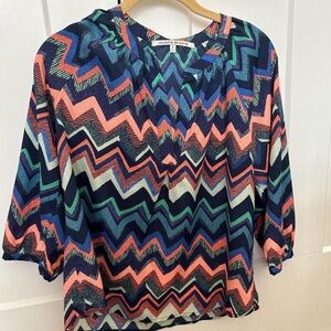 Colorful Chevron Women's Top